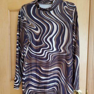 EUC SHEIN Swirl Mini-Dress, SZ XL